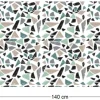 Tapis en vinyle effet mosaique vert (140 x 70 cm)