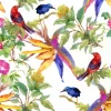 Tapis en vinyle motifs floraux (140 x 70 cm)