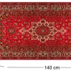 Tapis en vinyle vintage Persan rouge (140 x 70 cm)