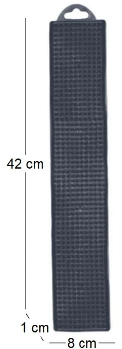 Tapis égouttoir longiligne en pvc (Gris)
