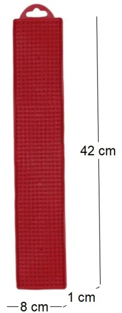 Tapis égouttoir longiligne en pvc (Rouge)