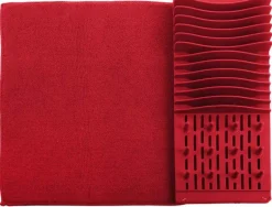 Tapis égouttoir à vaisselle en polypropylène (Rouge)