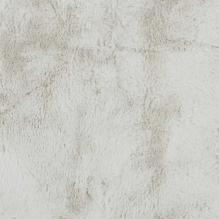 Tapis imitation fourrure poil fin 60x90 cm (Ivoire)