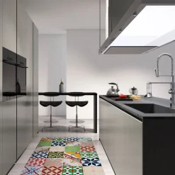 Tapis intérieur extérieur en vinyle mosaique (90 x 60 cm)