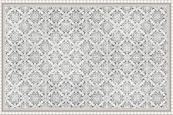 Tapis intérieur extérieur en vinyle carreaux marocains (135 x 90 cm)