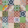 Tapis intérieur extérieur en vinyle mosaique (140 x 70 cm)