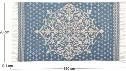 Tapis oriental en coton 90 x 150 cm