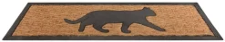 Tapis paillasson en coco 75 x 25 cm (Chat)