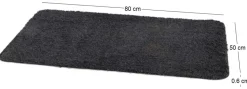 Tapis très absorbant en coton et polyester (80 x 50 cm)