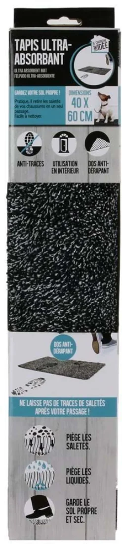 Tapis ultra absorbant et antidérapant 40 x 60 cm