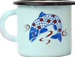 Tasse en émail coloré Décors (40 cl)