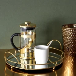 Tasse en porcelaine liseré doré 18 cl (Lot de 6)