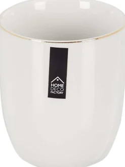 Tasse en porcelaine liseré doré 18 cl (Lot de 6)