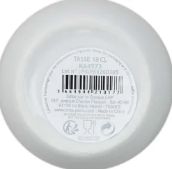 Tasse en porcelaine liseré doré 18 cl (Lot de 6)