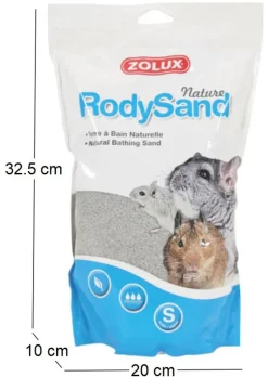 Terre à bain pour chichillas Rody sand 2L