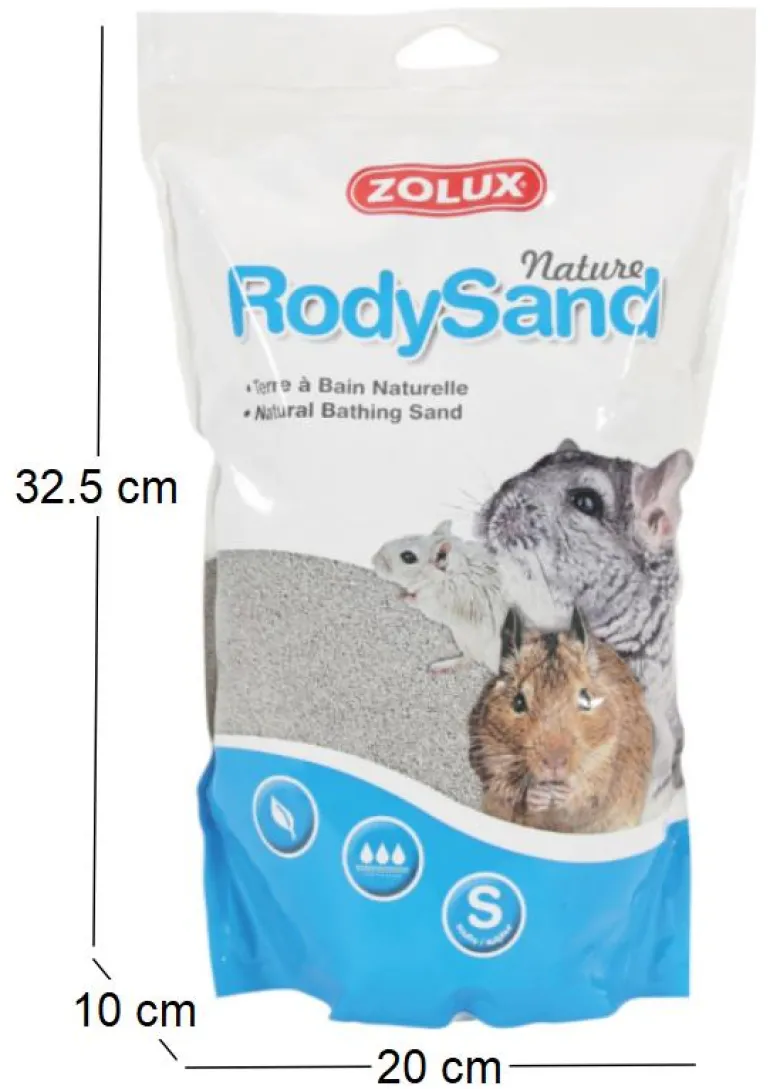 Terre à bain pour chichillas Rody sand 2L