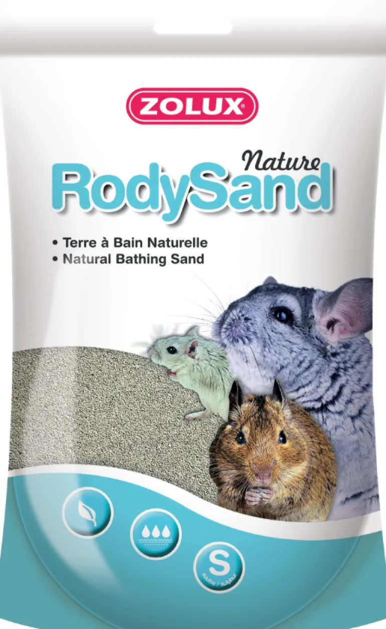 Terre à bain pour chichillas Rody sand 2L