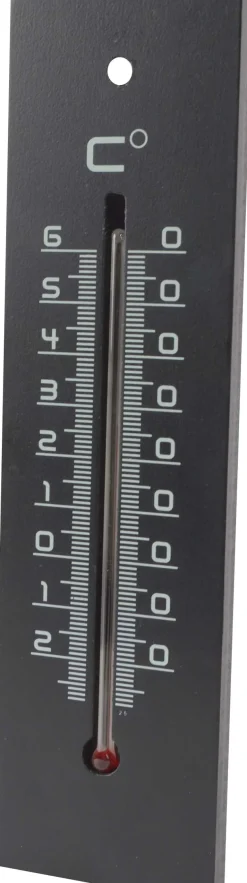 Thermomètre en médium contemporain (Noir - 22 cm)