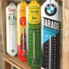 Thermomètre en métal Pub 28 x 6.5 cm (Huiles Renault)