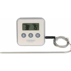 Thermomètre à sonde et minuteur électronique (Taupe)