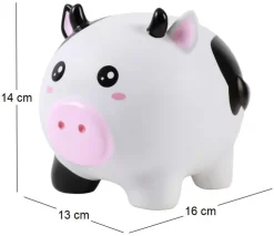 Tirelire animal en plastique (Vache)