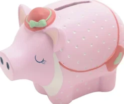 Tirelire Cochon en résine Jade (Cochon avec chapeau)