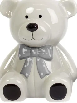 Tirelire enfant en dolomite Nounours 15 cm (Beige)