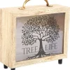 Tirelire valisette Tree of life 21 x 20 cm