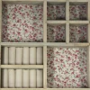 Tiroir à bijoux en bois motifs fleurs