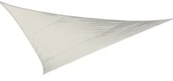 Toile d'ombrage triangulaire 5 mètres (Blanc gardenia)