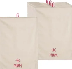 Torchon de cuisine en coton Miam (Lot de 6)