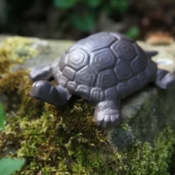 Tortue décorative en fonte (19,3 x 15,2 cm)