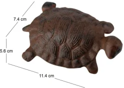 Tortue décorative en fonte (11,4 x 7,4 cm)
