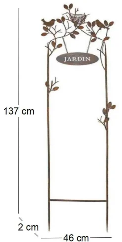 Treillage en fer Jardin 137 x 46 cm
