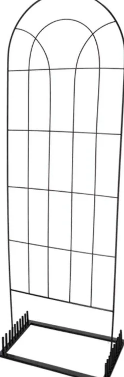 Treillis support pour plantes en acier noir (Classique)