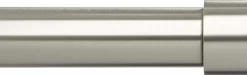 Tringle à rideaux en métal nickel Cappa (Longueur réglable de 91 à 168 cm)