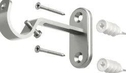 Tringle à rideaux extensible en acier Flute