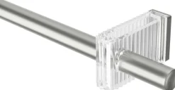 Tringle à rideaux extensible en acier Flute