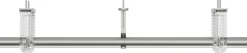 Tringle à rideaux extensible en acier Flute