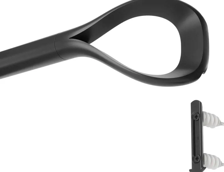 Tringle à rideaux extensible Loop (Noir mat)