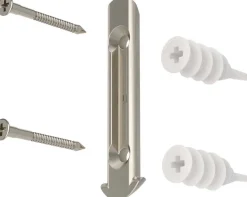 Tringle à rideaux extensible Loop (Nickel)