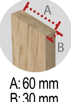 Tréteau en pin brut Professionnel Plus