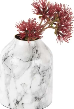 Vase effet marbre Marble extra 9 x 10 cm (Blanc)