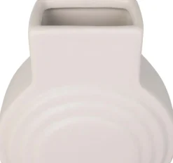 Vase en céramique Art circles 23 cm (Ivoire)