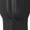 Vase en céramique Art rectangles 23 cm (Noir)