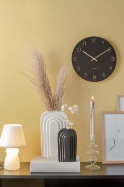 Vase en céramique noir Arc (Grand modèle)