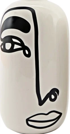 Vase en dolomite motif visage 19 x 9 cm (Modèle 2)
