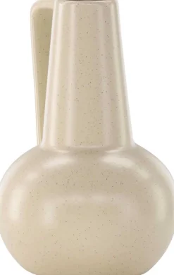 Vase en grès Lane (Beige et noir)