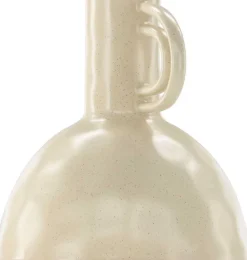 Vase en grès Vivi (Beige et noir)
