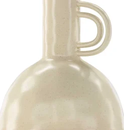 Vase en grès Vivi (Beige et noir)